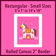 Rolled Canvas Small 2" border