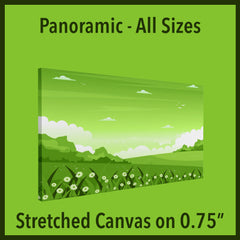Stretched Canvas Panoramic on 0.75"