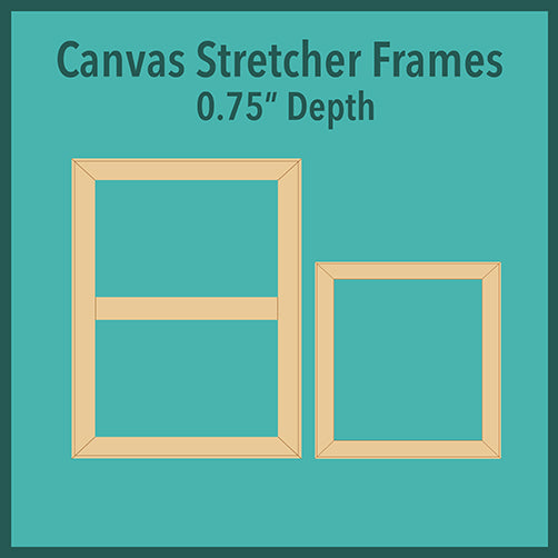Canvas Stretcher Frames on 0.75"