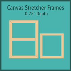 Canvas Stretcher Frames on 0.75"