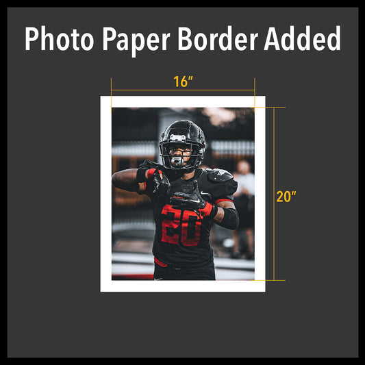Satin Photo Paper Border Added