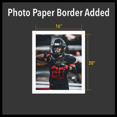 Satin Photo Paper Border Added