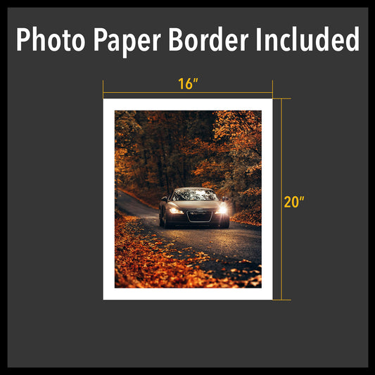 Satin Photo Paper Border Included