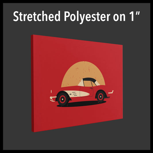 Stretched Polyester on 1"
