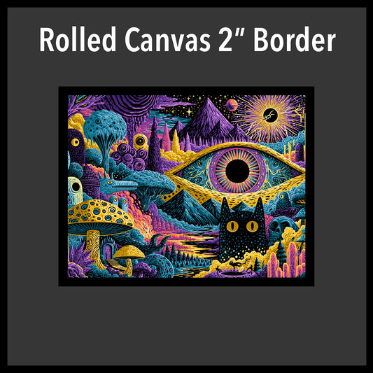 Rolled Canvas 2" Border