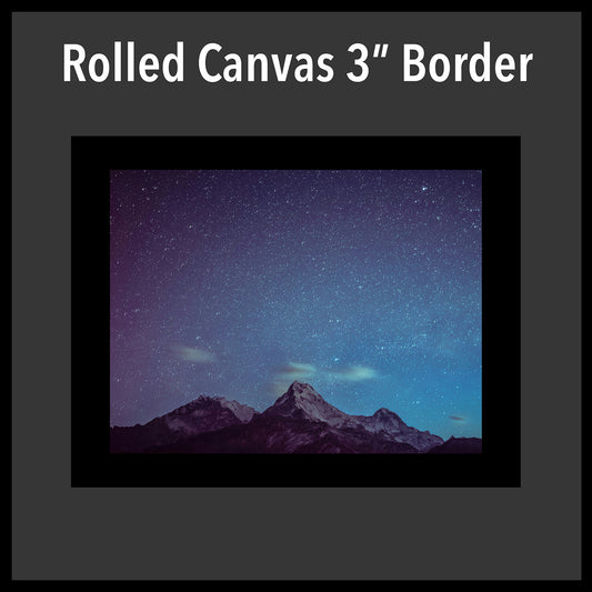 Rolled Canvas 3" Border