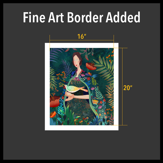 Fine Art Paper Border Added